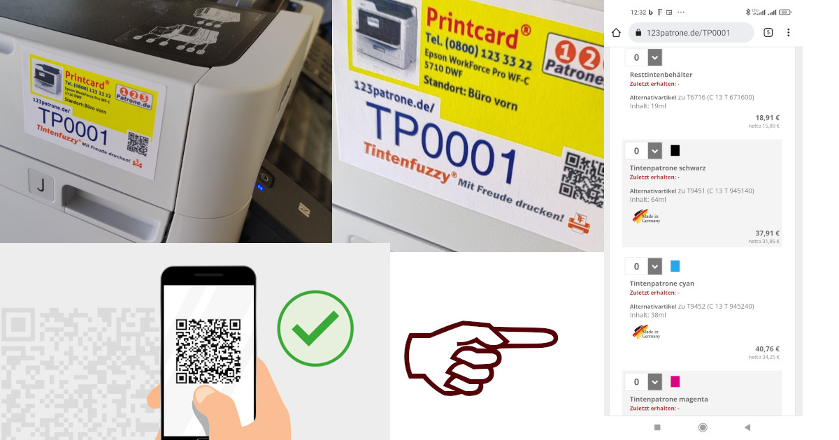 Schon mal die falschen Patronen bekommen oder falsch bestellt?