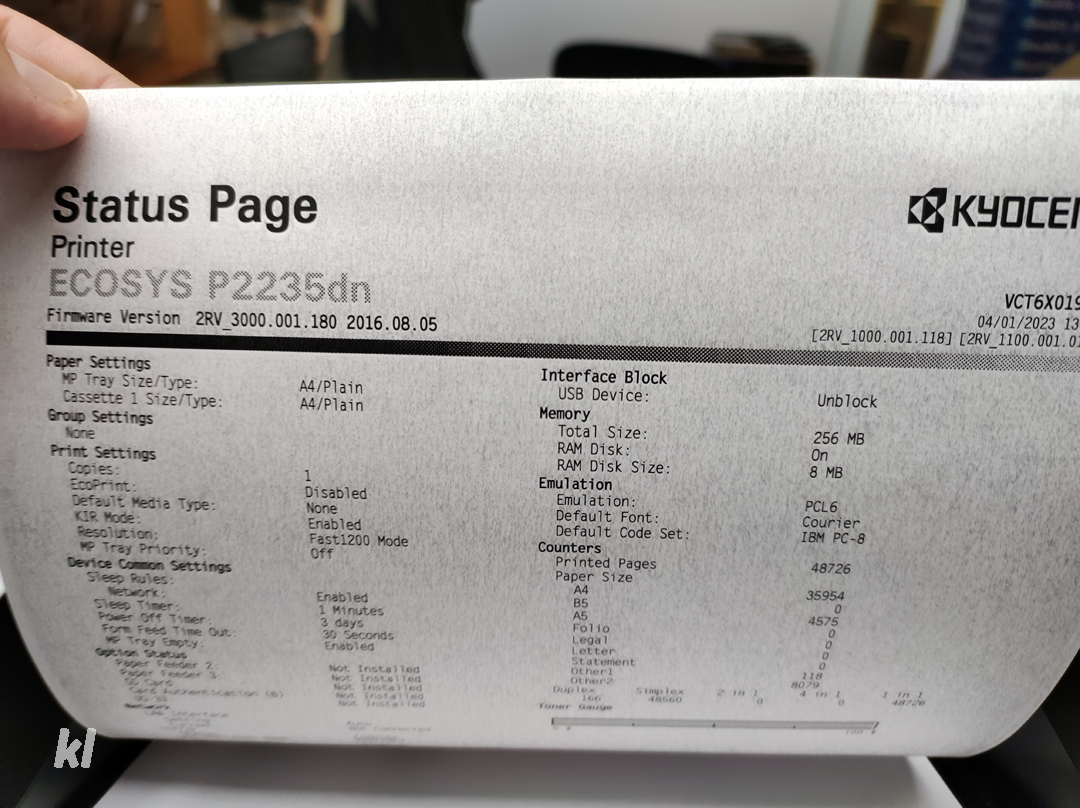 160 Euro für einen Developer im Kyocera-Drucker?