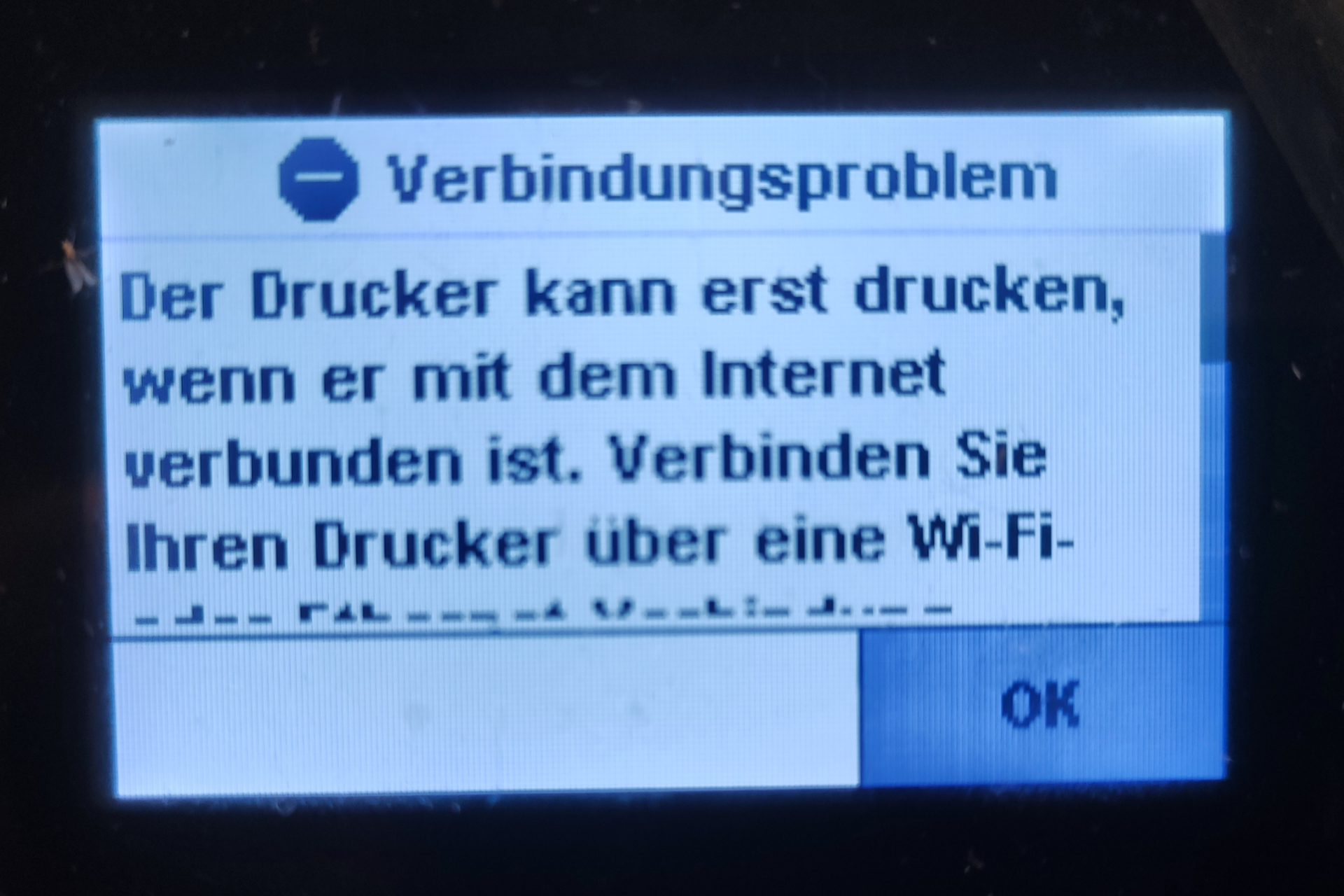 Zwang zum WLAN-Drucker?