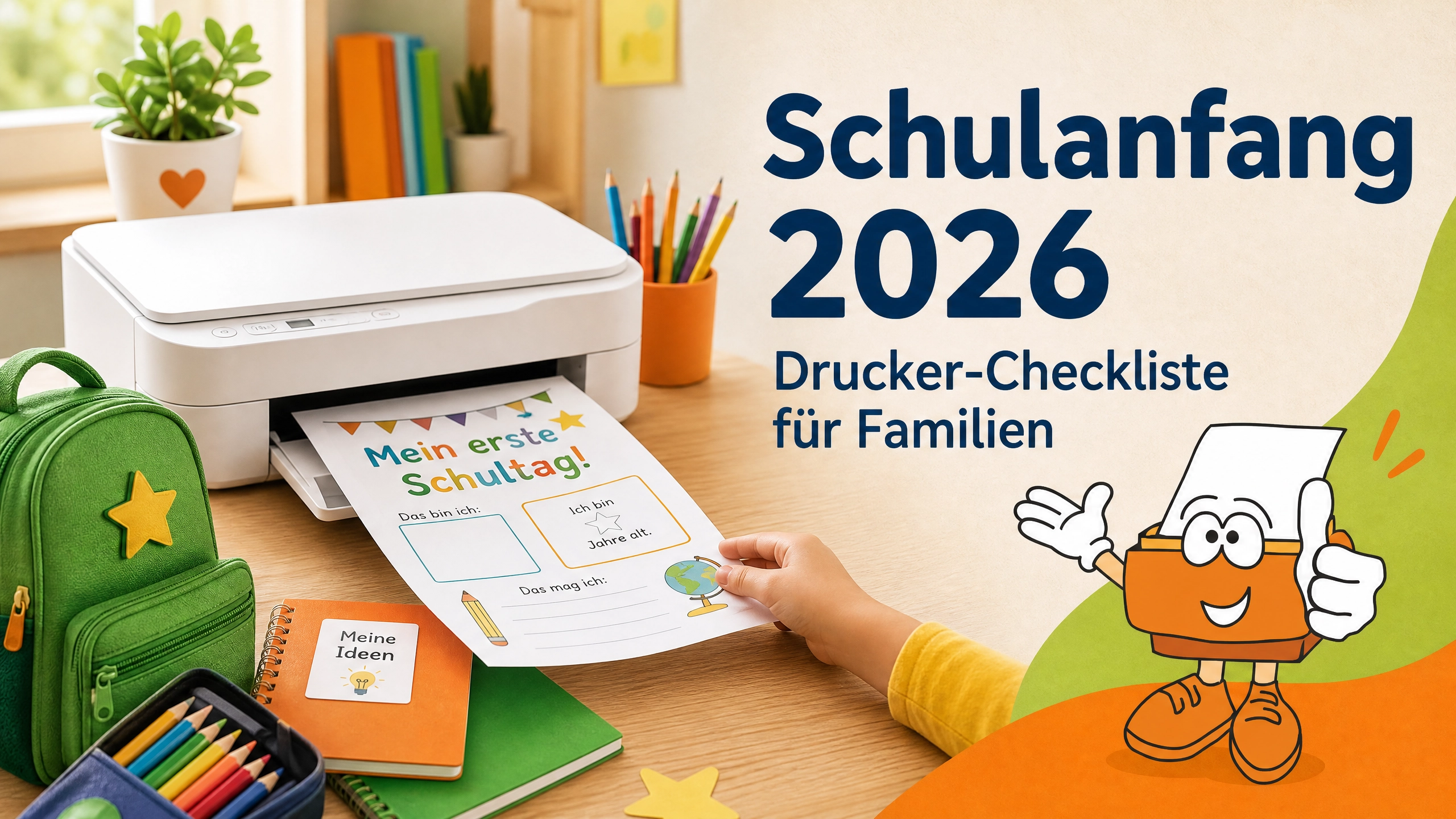 Schulanfang 2026 – Drucker-Checkliste für Familien