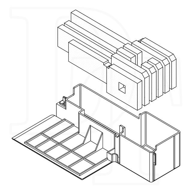 Tintenkissen / Wartungsbox -1627961- ERSATZTEIL für Meldung *Das Tintenkissen des Druckers ist am Ende seiner Lebenszeit* siehe Text